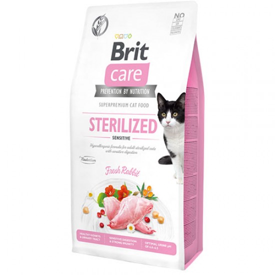 Brit Care Cat Grain-Free HEALTHY STERILISED & SENSITIVE (7 kg)